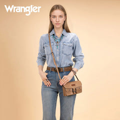 Wrangler Retro Saddle Buckle Crossbody Purse