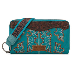 Wrangler Tooled Fringe Crossbody Bag
