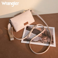 Wrangler Leather Printed Wristlet