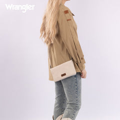 Wrangler Leather Printed Wristlet