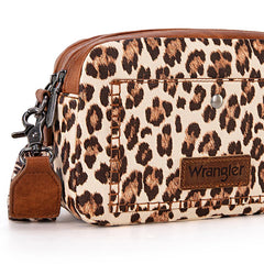 Wrangler Dual Zipper Stitch Crossbody Bag