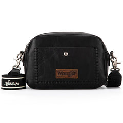 Wrangler Dual Zipper Stitch Crossbody Bag