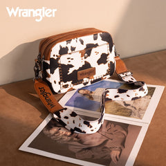 Wrangler Dual Zipper Stitch Crossbody Bag