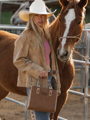 Wrangler Aztec Print Tote/Crossbody