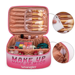 Wrangler Leopard PU Makeup Bag