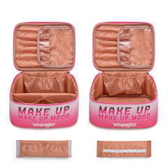 Wrangler Leopard PU Makeup Bag