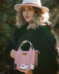 Wrangler Cow Print Accents Mini Tote Bag