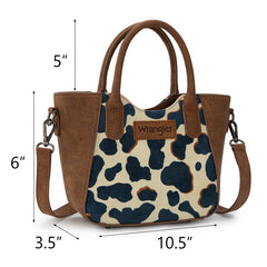 Wrangler Cow Print Mini Tote Bag