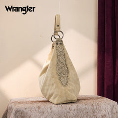 Wrangler Floral Tooled Hobo Bag with Pouch