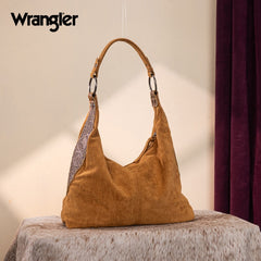 Wrangler Floral Tooled Hobo Bag with Pouch