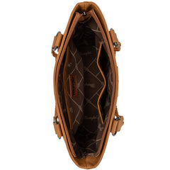 Wrangler Braided Detail Multi Pockets Concealed Carry Tote