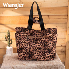 Wrangler Leopard Print Tote Bag