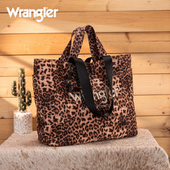 Wrangler Leopard Print Tote Bag