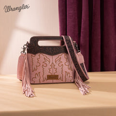 Wrangler Tooled Fringe Crossbody Bag