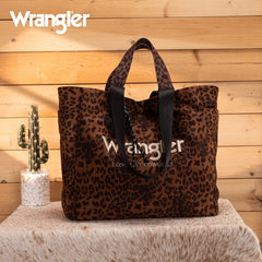 Wrangler Leopard Print Tote Bag