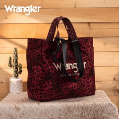Wrangler Leopard Print Tote Bag