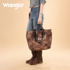 Wrangler Leopard Print Tote Bag