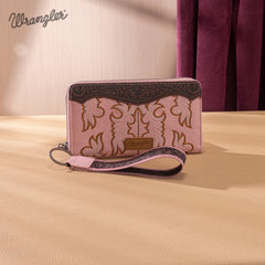 Wrangler Tooled Fringe Crossbody Bag