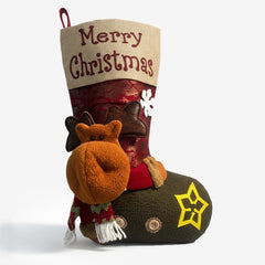Cowgirl Wear Christmas Stocking Sock Bag