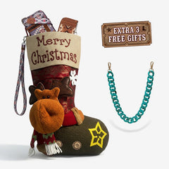 Cowgirl Wear Christmas Stocking Sock Bag