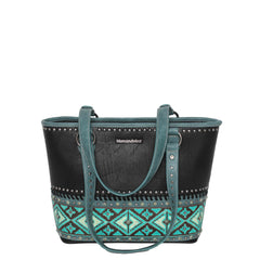 Montana West Aztec Tooled Collection Concealed Carry Western Tote - Cowgirl Wear