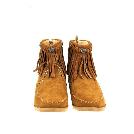 Montana West Western Booties - Brown - Cowgirl Wear