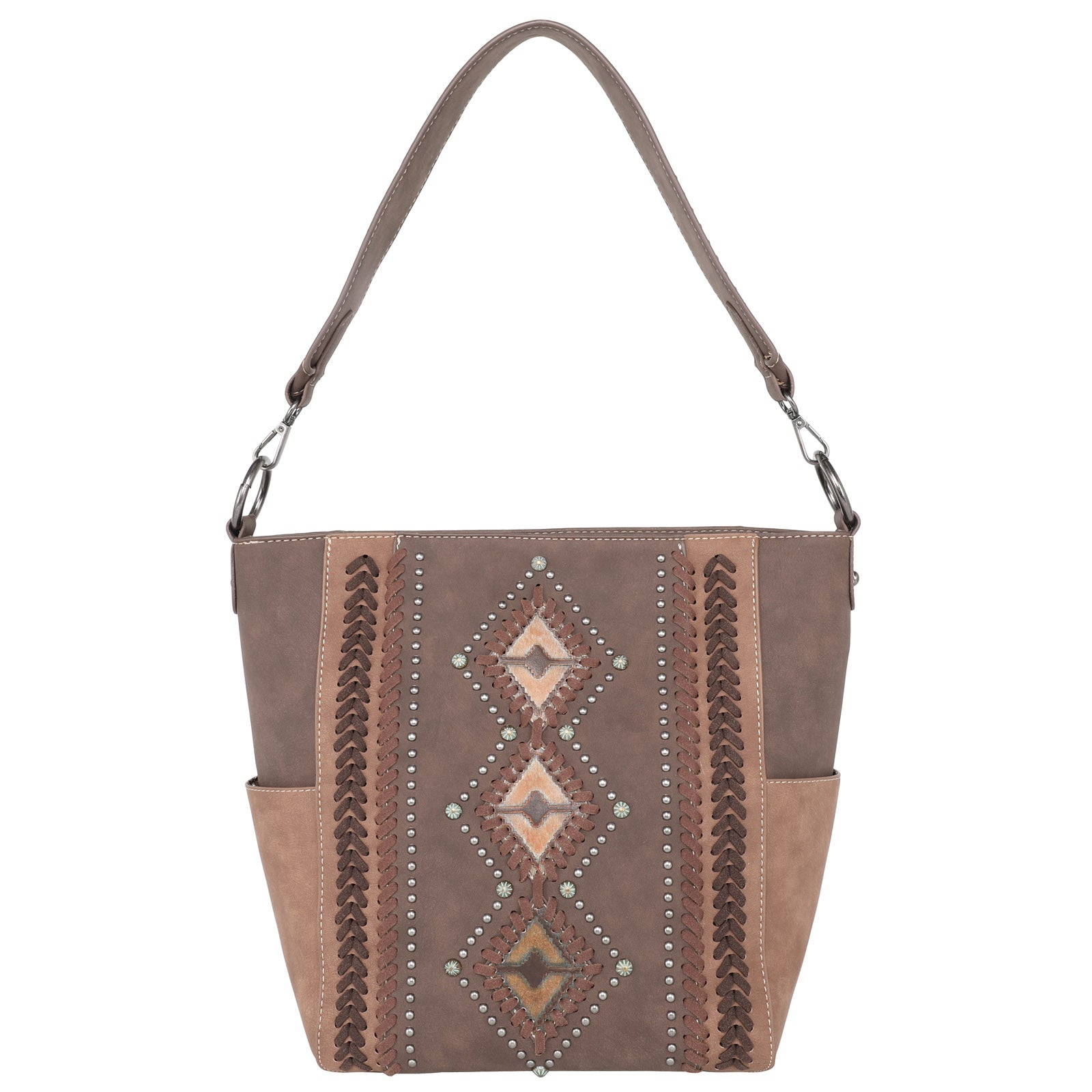 Montana West Aztec Tooled Collection Western Concealed Carry Hobo - Cowgirl Wear