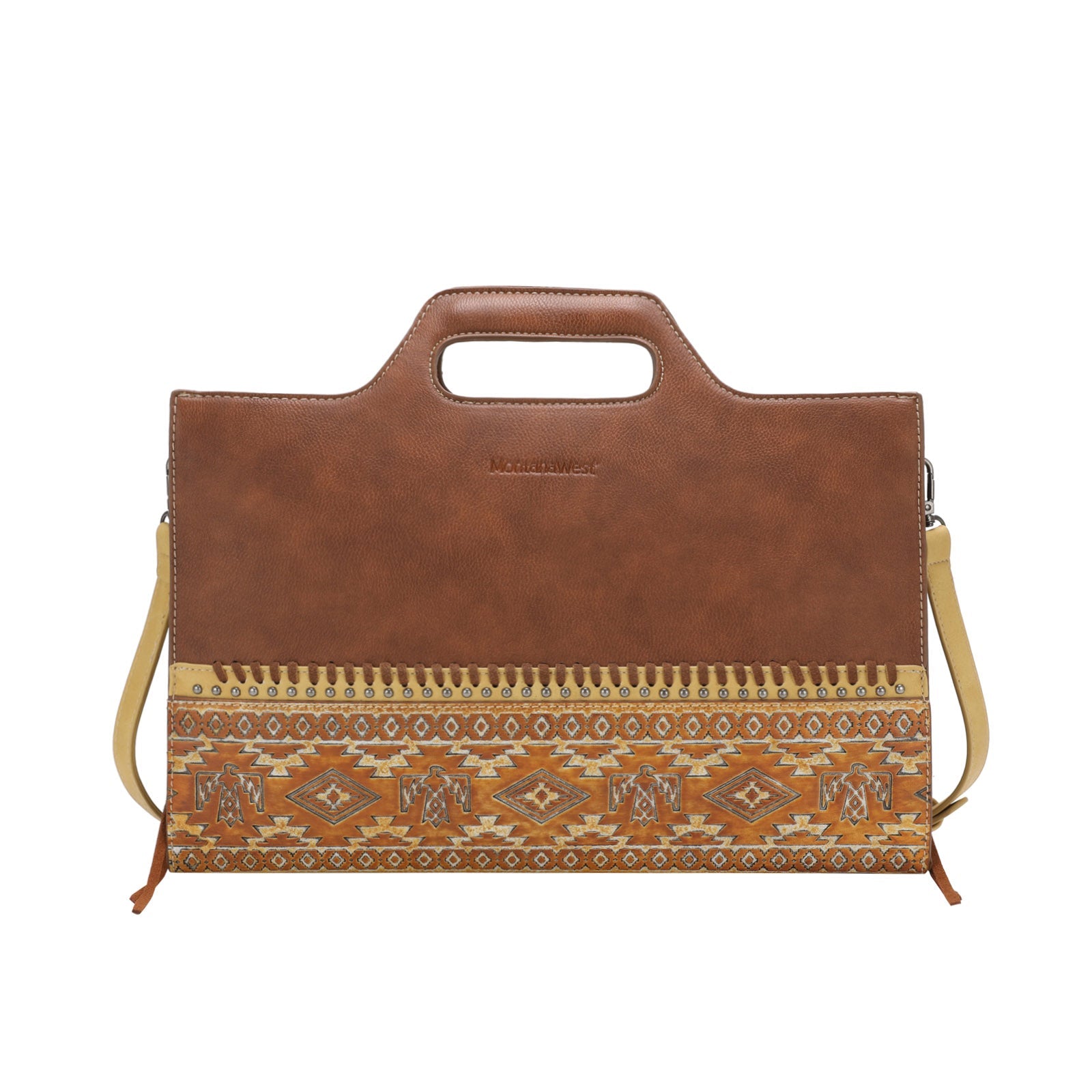 Montana West Aztec Tooled Collection Laptop Case - Cowgirl Wear