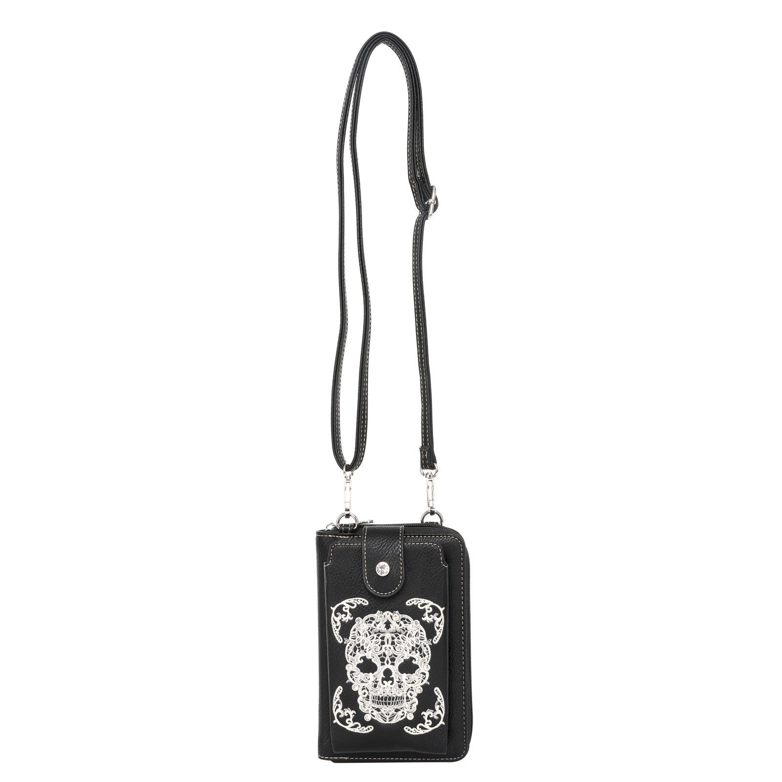 Montana West Sugar Skull Collection Phone Wallet/Crossbody - Cowgirl Wear