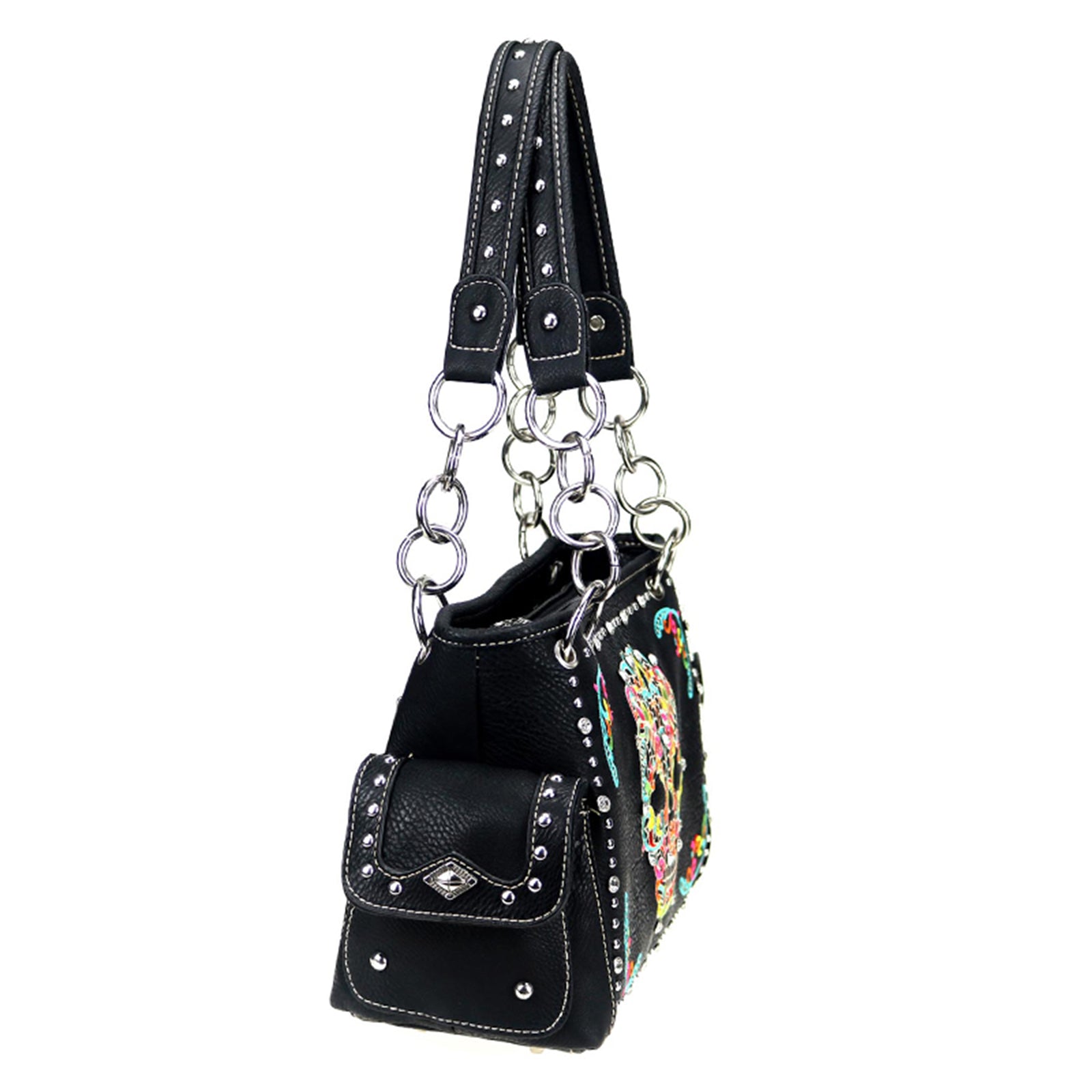 Sugar Skull Concealed Carry Satchel - Cowgirl Wear