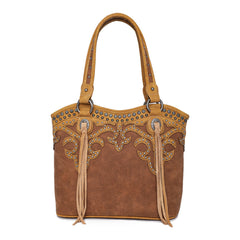 Montana West Concho Collection Concealed Carry Western Tote - Cowgirl Wear