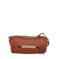Montana West Genuine Leather Cow-Hide Collection Mini Barrel Bag - Cowgirl Wear