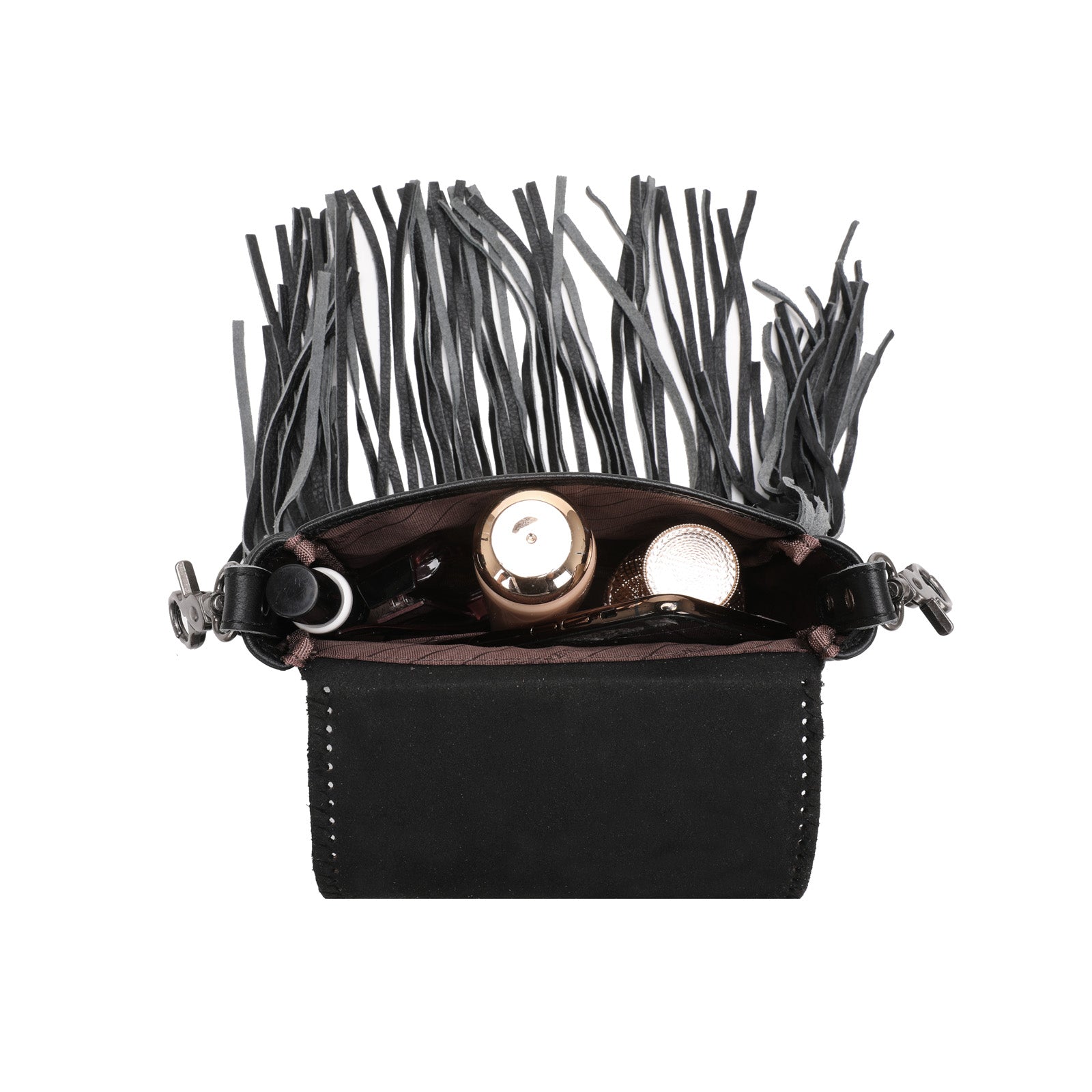 Montana West Genuine Leather Tooled Collection Fringe Crossbody - Cowgirl Wear