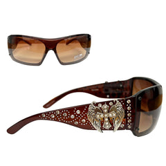 Montana West Wing Cross Sunglasses By Pairs - Cowgirl Wear