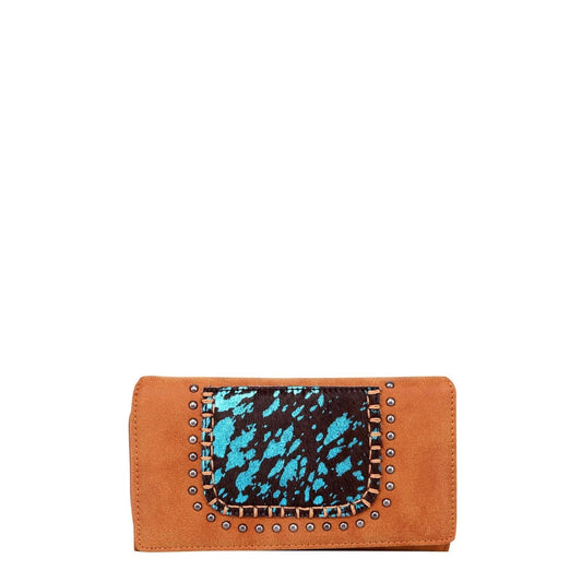 Trinity Ranch Hair-On Collection Secretary Style Wallet - Cowgirl Wear