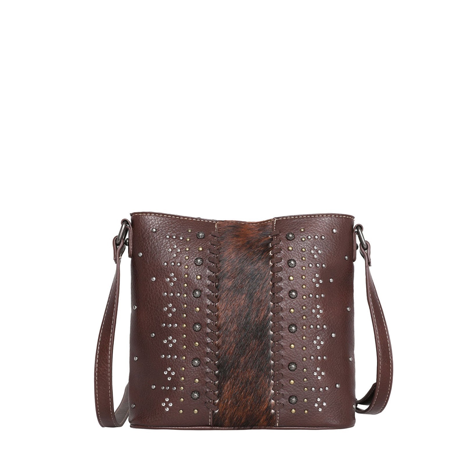 Trinity Ranch Hair-On Leather Collection Concealed Carry Crossbody Bag - Cowgirl Wear