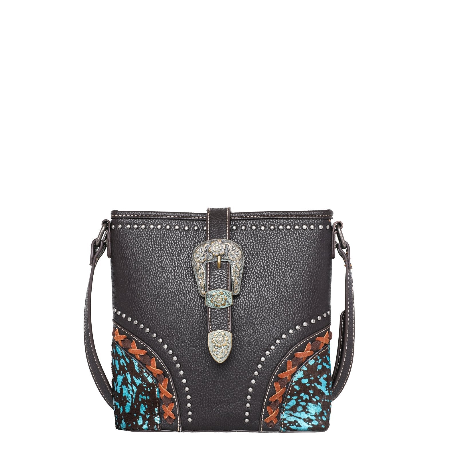 Trinity Ranch Hair On Cowhide Buckle Collection Concealed Carry Crossbody - Cowgirl Wear