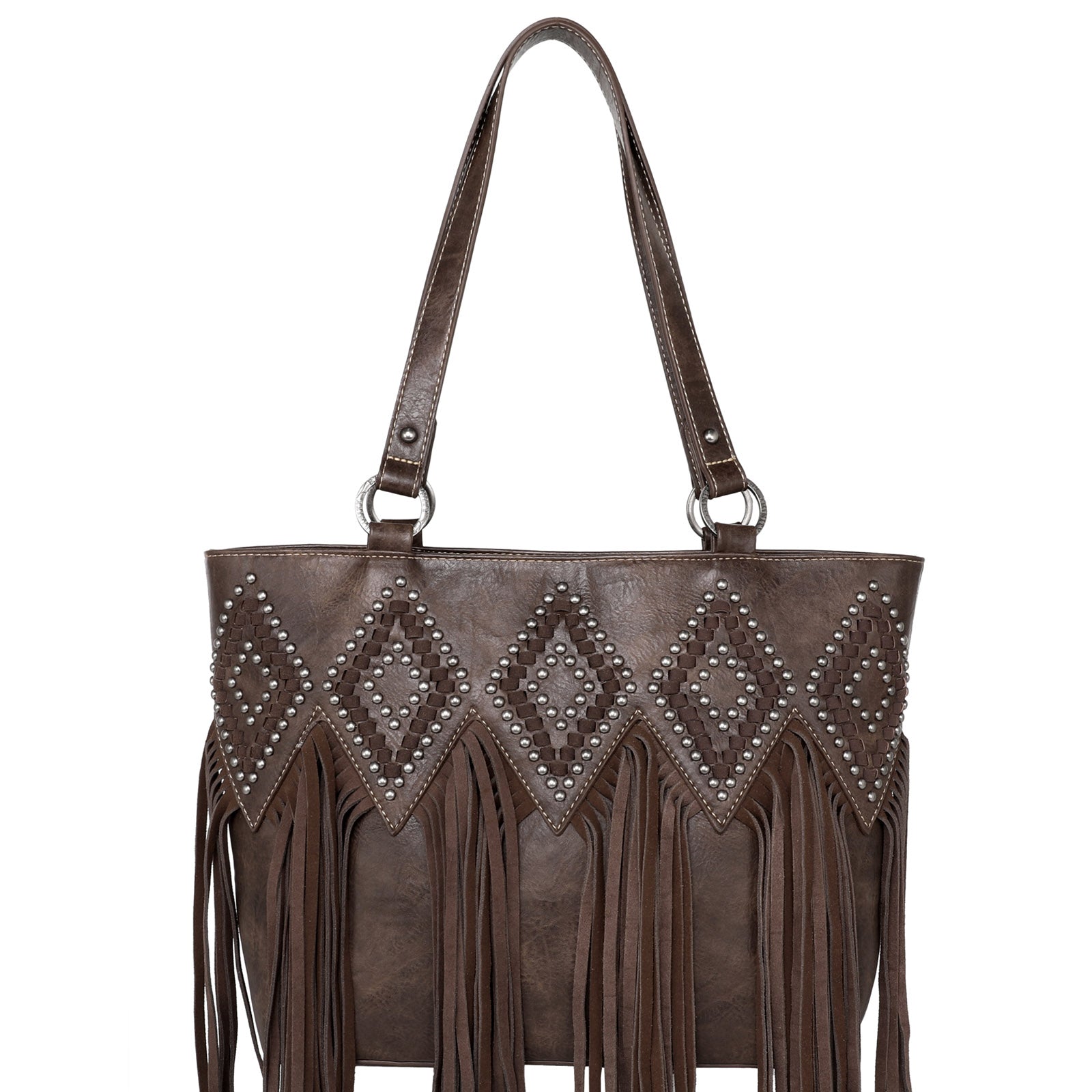 Trinity Ranch Fringe Genuine Leather Concealed Carry Tote - Cowgirl Wear