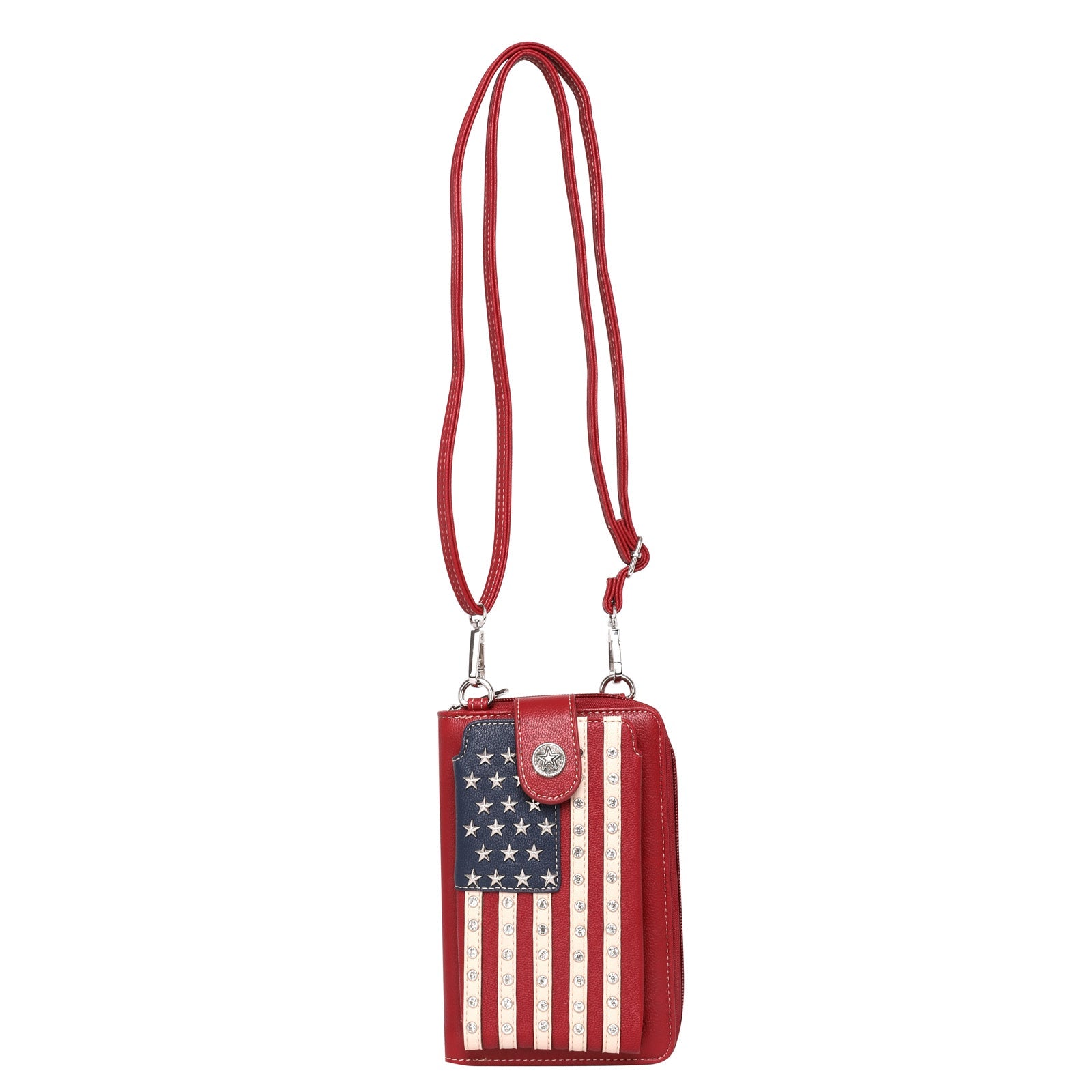 Montana West Western American Pride Phone Case Crossbody Wallet - Cowgirl Wear