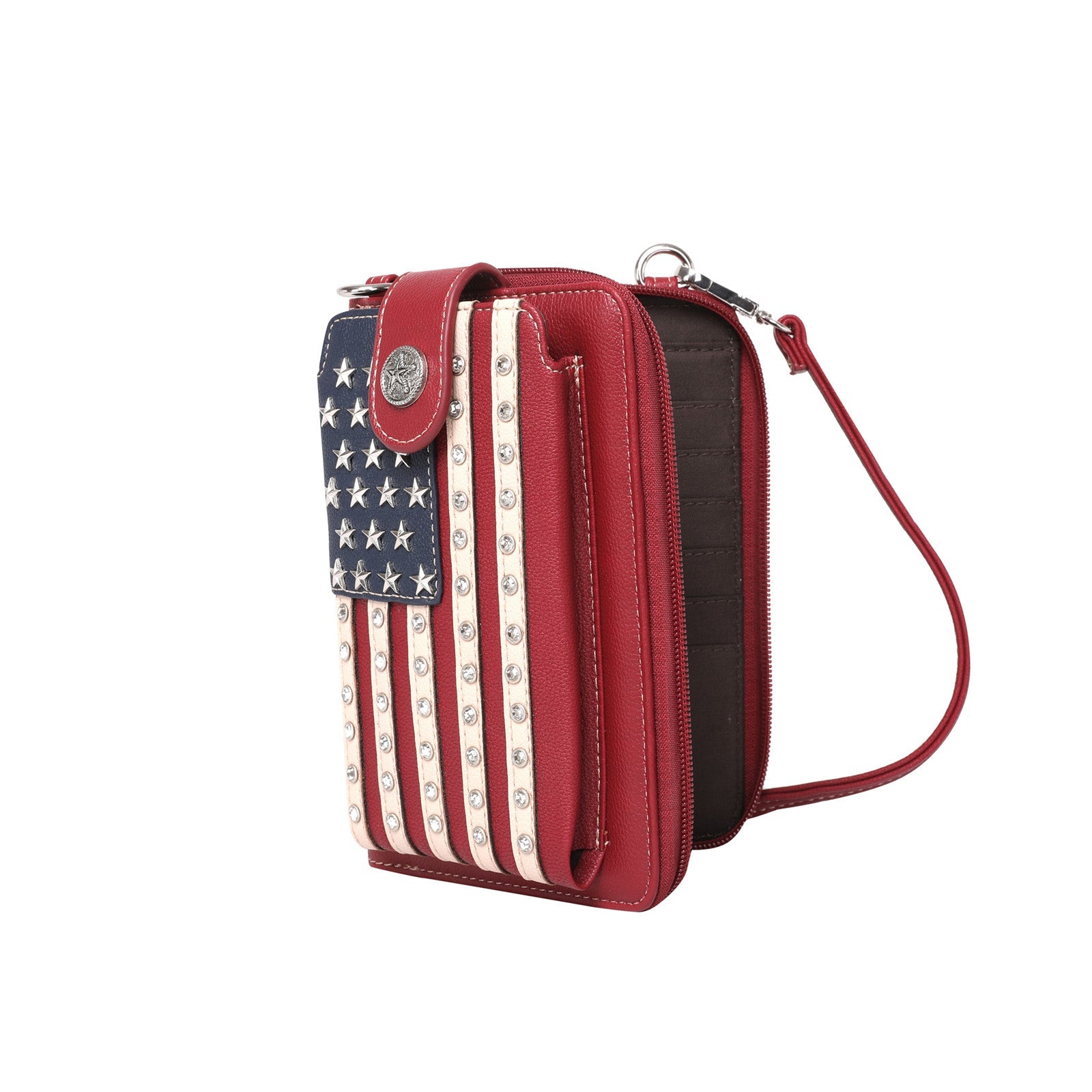 Montana West Western American Pride Phone Case Crossbody Wallet - Cowgirl Wear