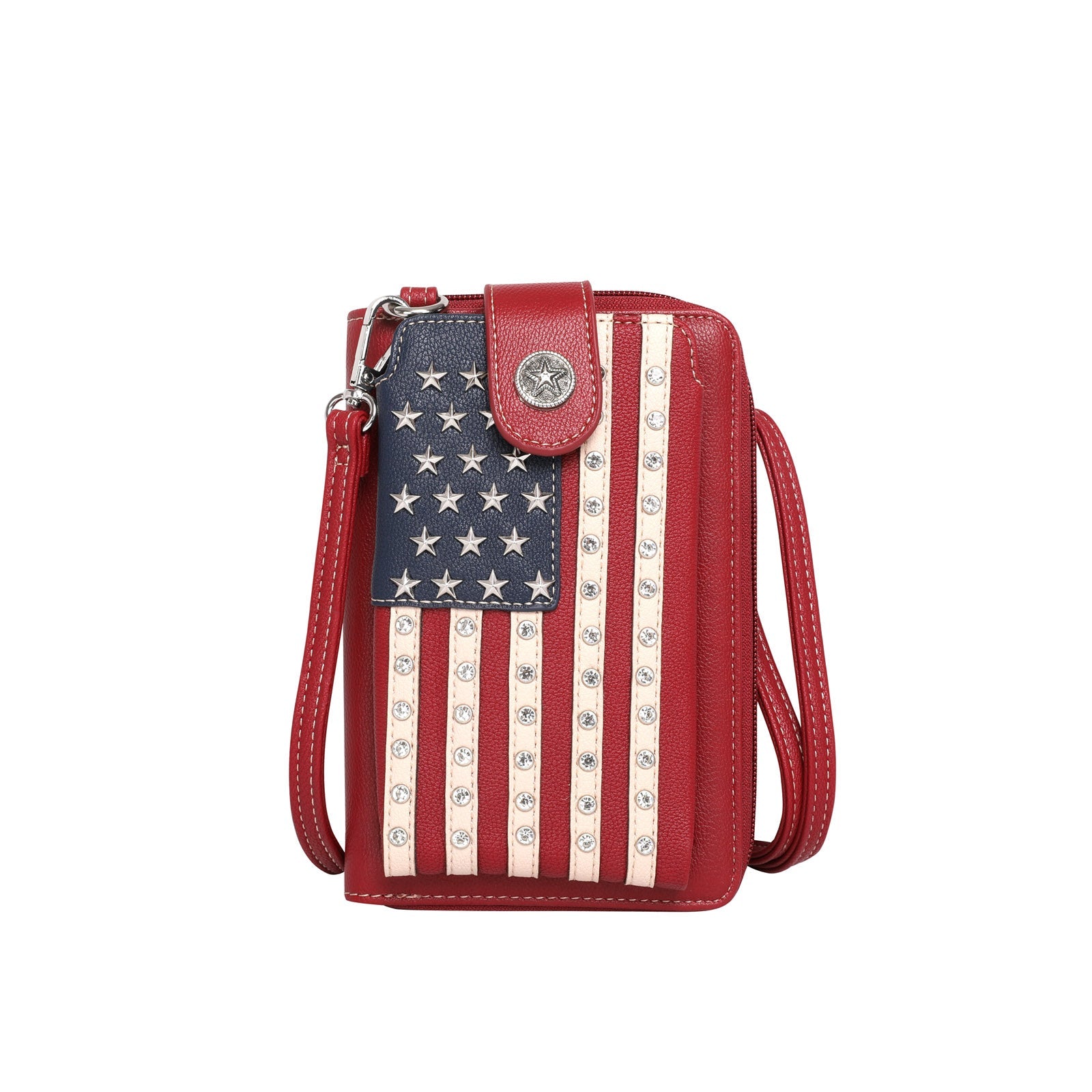 Montana West Western American Pride Phone Case Crossbody Wallet - Cowgirl Wear