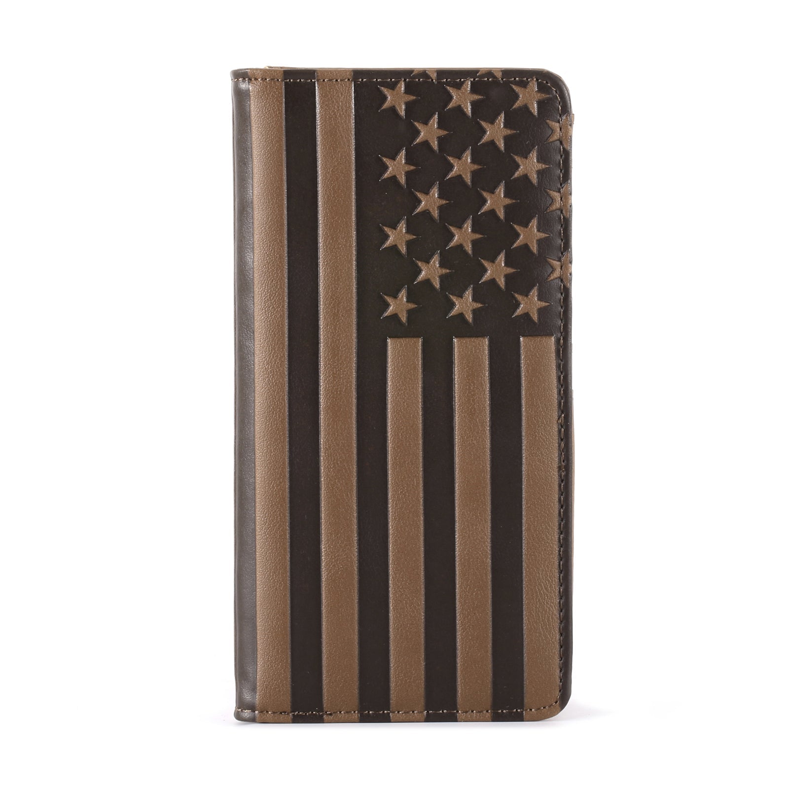 Patriotic Collection Men's Bifold Long PU Leather Wallet - Cowgirl Wear