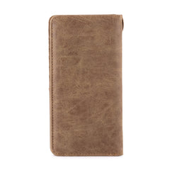 Embossed Lone Star Concho Men's Bifold Long PU Leather Wallet - Cowgirl Wear