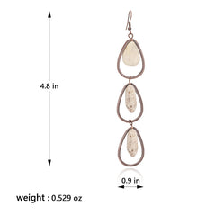 Rustic Couture's® Natural Stone Dangle Earrings