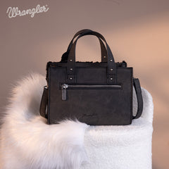 Wrangler Faux Shearling Tote Bag