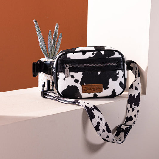 Wrangler Cow Print Belt Bag/Fanny Pack