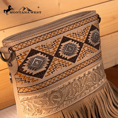 Montana West Tooled Collection Concealed Carry Crossbody