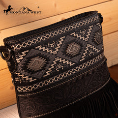 Montana West Tooled Collection Concealed Carry Crossbody
