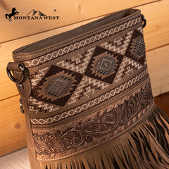 Montana West Tooled Collection Concealed Carry Crossbody
