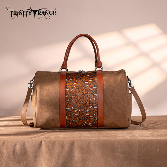 Trinity Ranch Tooled Weekender Bag